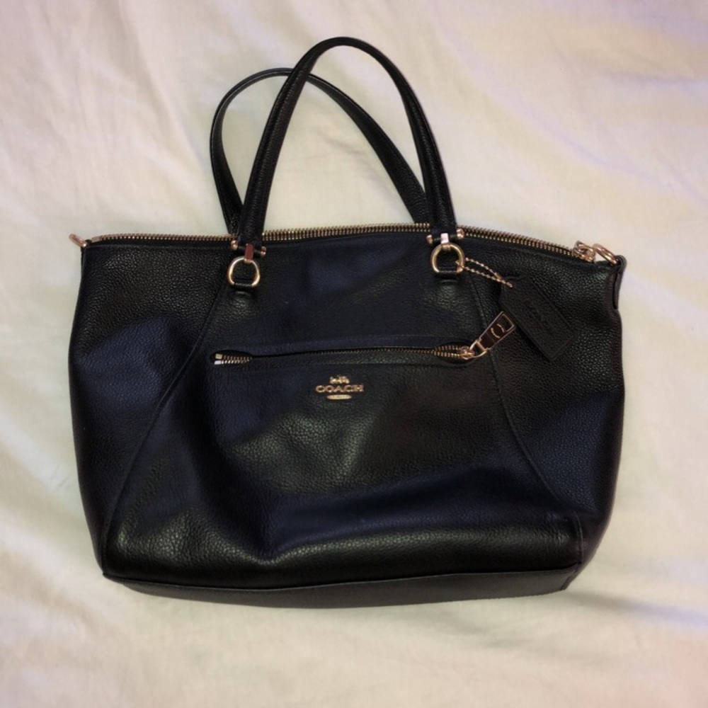 coach black handbag